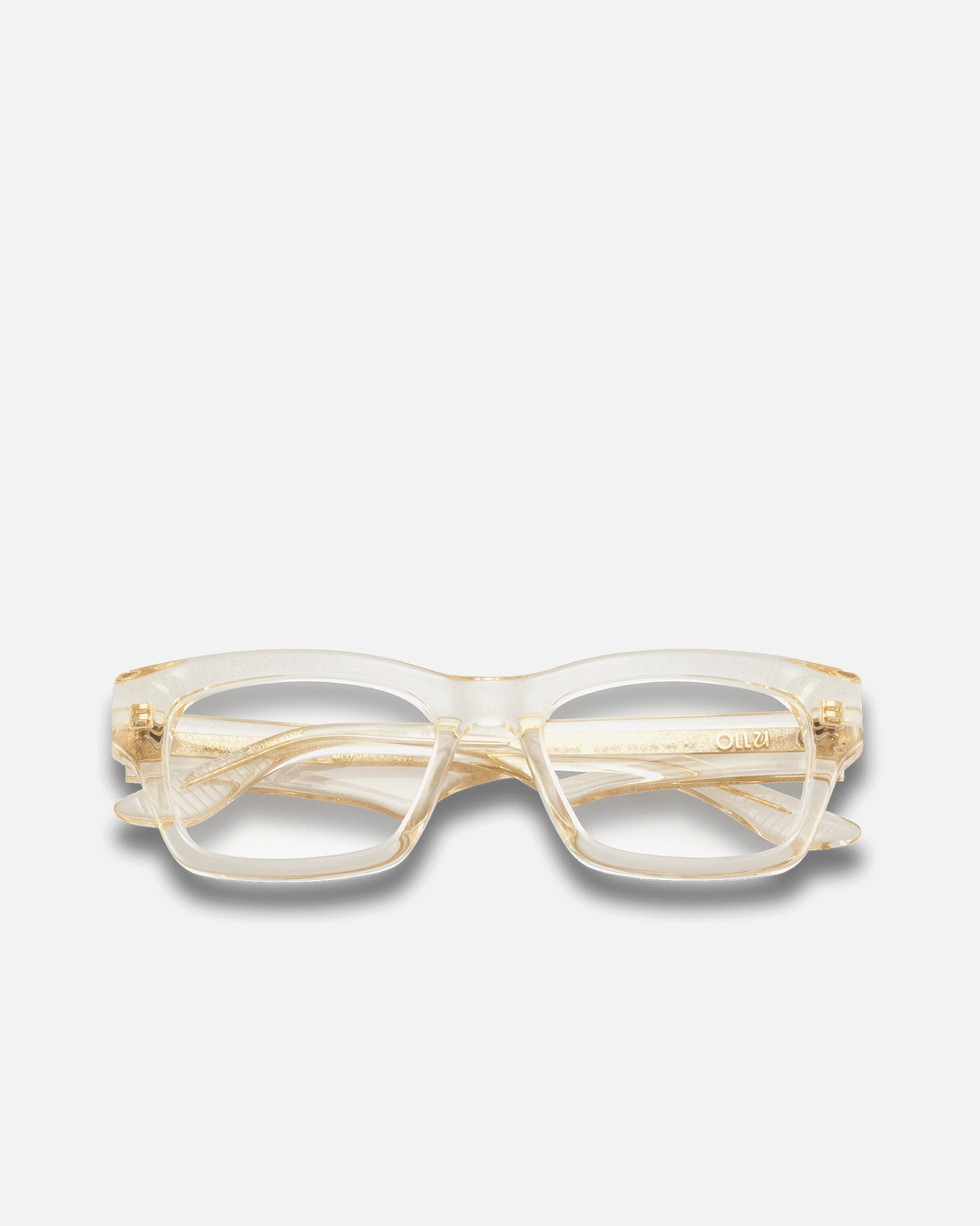 AUBERGINE Bio-Acetate Wayfarer Frame Sunglasses for Men & Women | Champagne | Sunnies Collection | OLLU