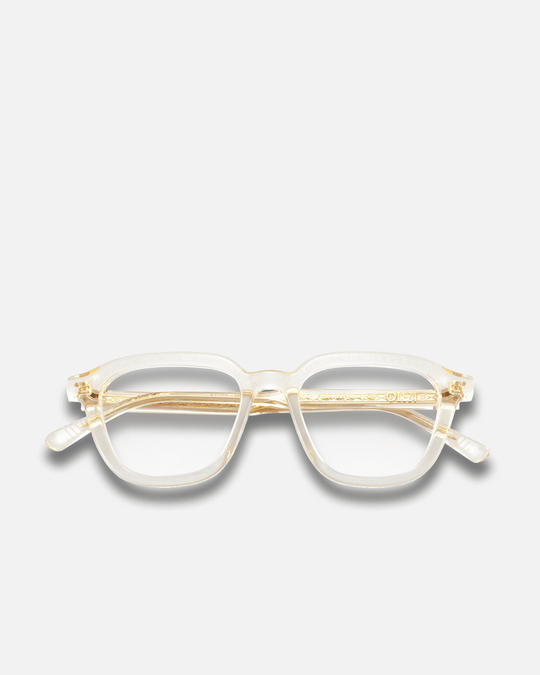 YUZU Bio-Acetate Wayfarer Frame Sunglasses for Men & Women | Champagne | Sunnies Collection | OLLU