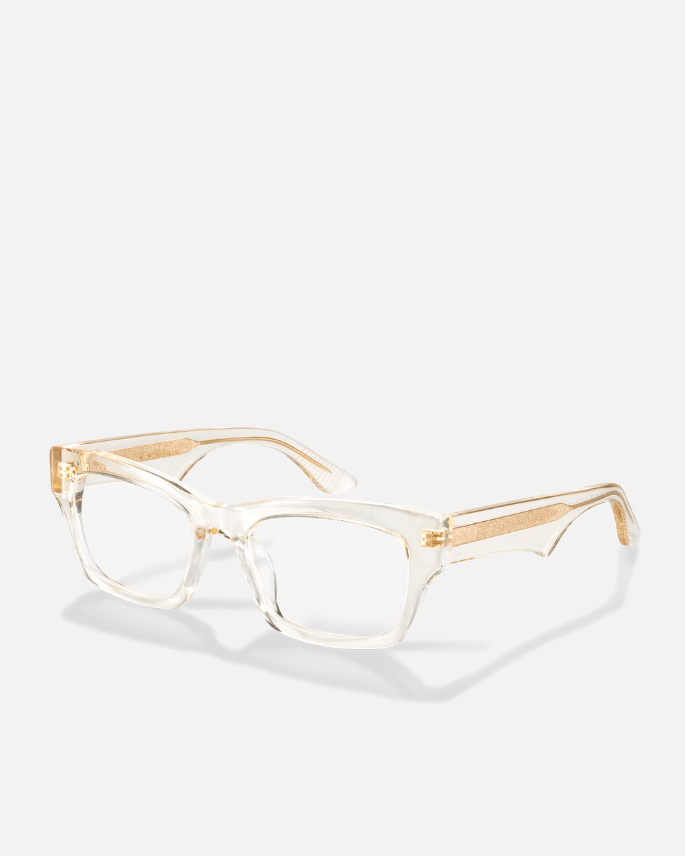 AUBERGINE Bio-Acetate Wayfarer Frame Sunglasses for Men & Women | Champagne | Sunnies Collection | OLLU