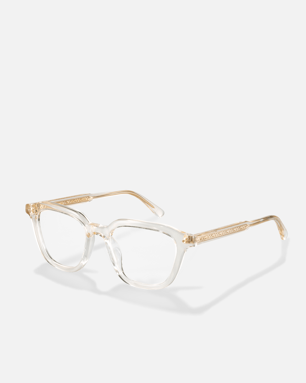 YUZU Bio-Acetate Wayfarer Frame Sunglasses for Men & Women | Champagne | Sunnies Collection | OLLU