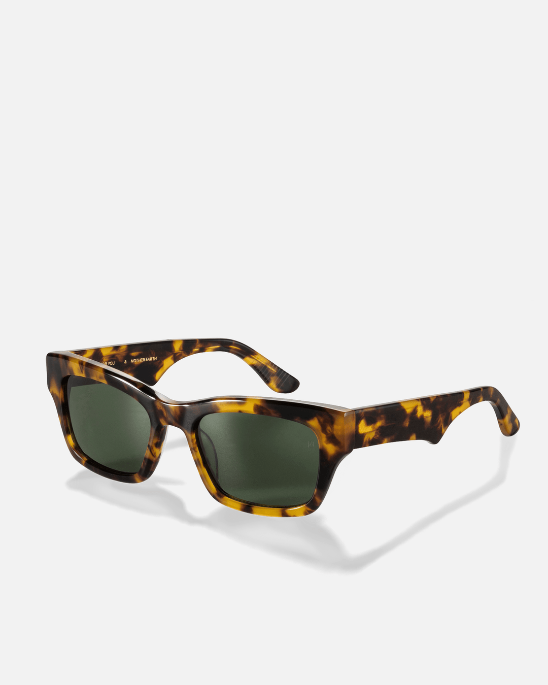 AUBERGINE Bio-Acetate Wayfarer Frame Sunglasses for Men & Women | Honey Speckle (Havana) | Sunnies Collection | OLLU