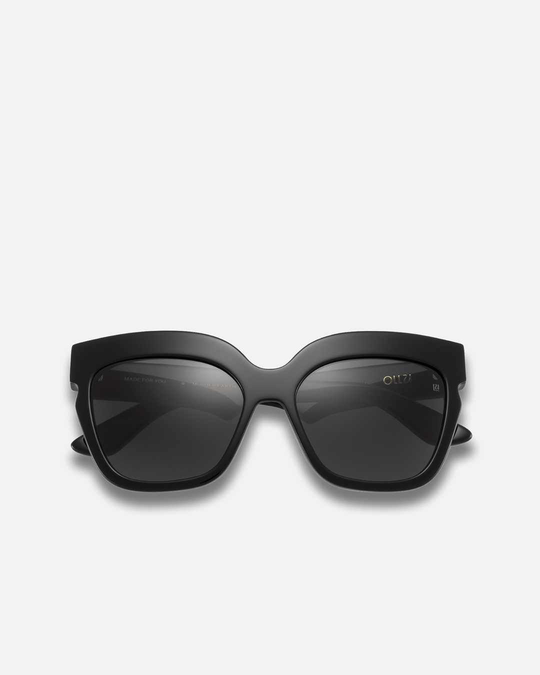 PAPAYA Bio-Acetate Oversized Sunglasses for Men & Women | Black | Sunnies Collection | OLLU