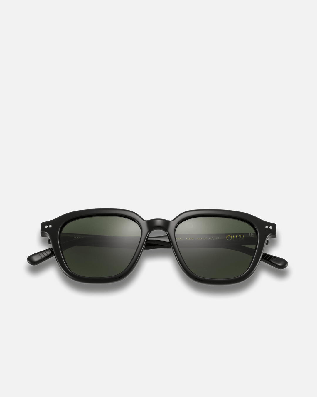 YUZU Bio-Acetate Wayfarer Frame Sunglasses for Men & Women | Black | Sunnies Collection | OLLU